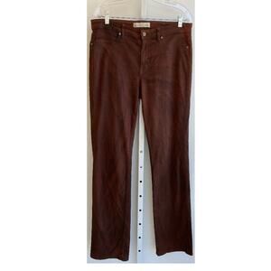 CJ by Cookie Johnson Maroon Stretchy Faith Straight Jeans sz 32 (Fits 34)